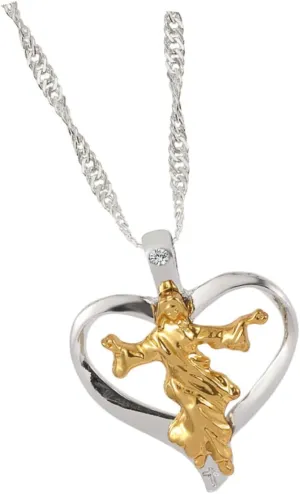 Unique Jesus Pendant Necklace Baroque Style Religious Charm Praying Cross Fashion Accessory