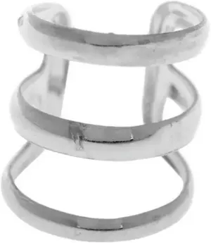 Unisex Punk Rock Ear Clip Cuff Wrap No Piercing-Clip On Earring Jewelry =Y-Silver