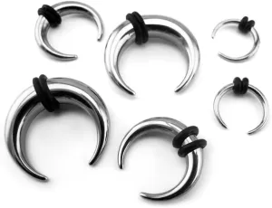 Urban Body Jewelry 1 Pair of 2 Gauge (2G - 6mm) 316L Stainless Steel Pincher Plugs