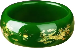 URED Jade Bangle Bracelet for Women Green Jade Bangle Red Jade Bangle Purple Jade Bangle Chinese Feng Shui Bracelet Good Luck Wealth Bangle Blue Stone Bangle