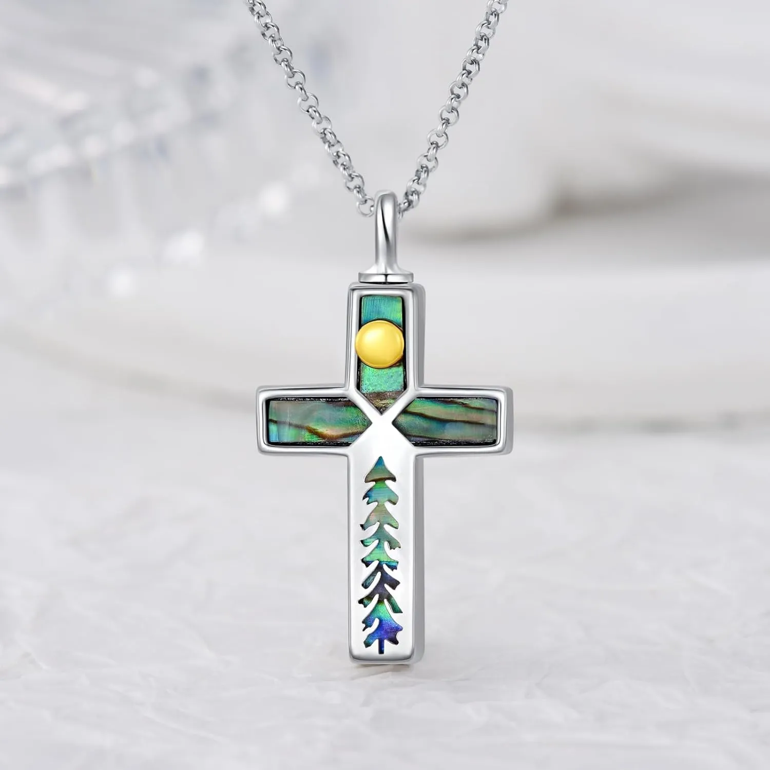 Urn Necklaces for Ashes S925 Sterling Silver Hummingbird Cross/Forget Me Not Flower/Dragonfly/Om Mani Padme Hum/Butterfly/Compass Cremation Jewelry for Women Men with Filling Tool