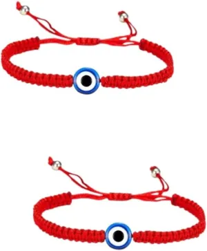VALICLUD 2pcs Bracelet for Women Evil Eye Bracelets Handmade Fashion Jewelry Weaving Hand Chain Decor