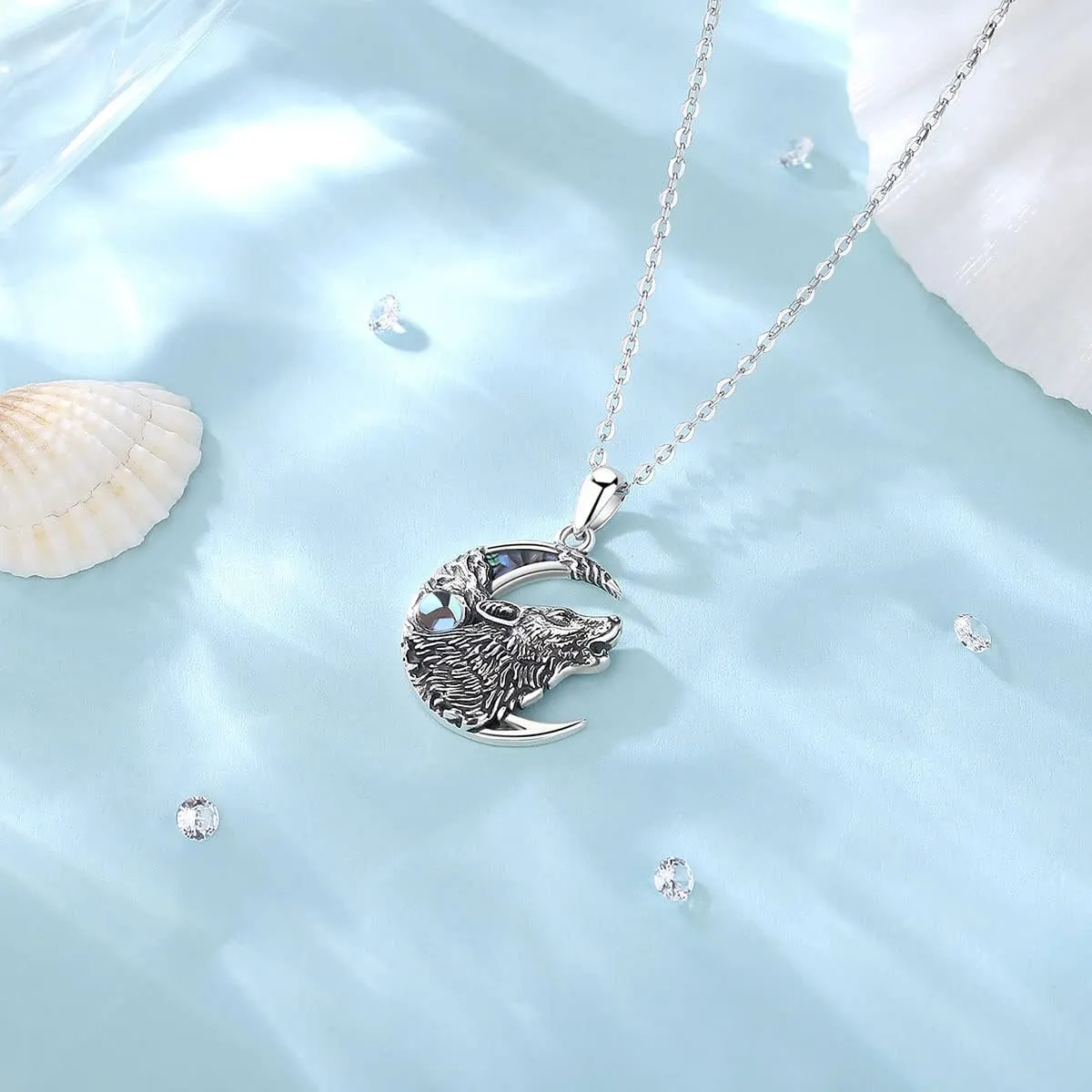 Vito 925 Sterling Silver Viking Necklace for Women Men, Viking Dragon/Wolf/Horse/Tree of Life Pendant Norse Amulet Nordic Jewelry for Men
