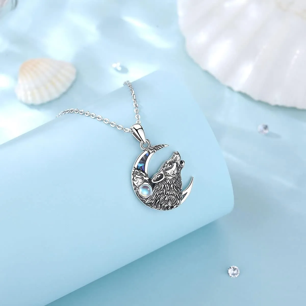 Vito 925 Sterling Silver Viking Necklace for Women Men, Viking Dragon/Wolf/Horse/Tree of Life Pendant Norse Amulet Nordic Jewelry for Men