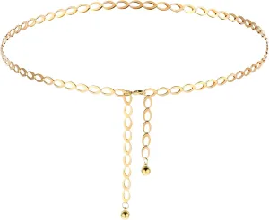 Waist Chains for Women, Plated Body Chains, Adjustable Waist Chain, Metal Body Belly Chain for the Waist