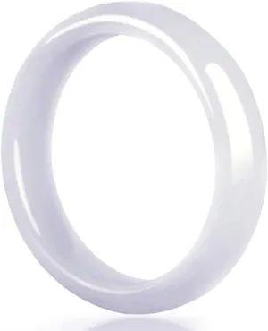 White Jade Bangle Bracelet for Women Retro Chinese Style Natural Jade Gemstone Jewelry Mother's Day Gift for Mom