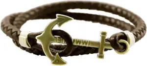 Women Ocean Anchor Leather Wrap Bracelets for Men Brown Leather Bracelet for Father Dad Mum Birthday Grandpa Grandson Anniversary