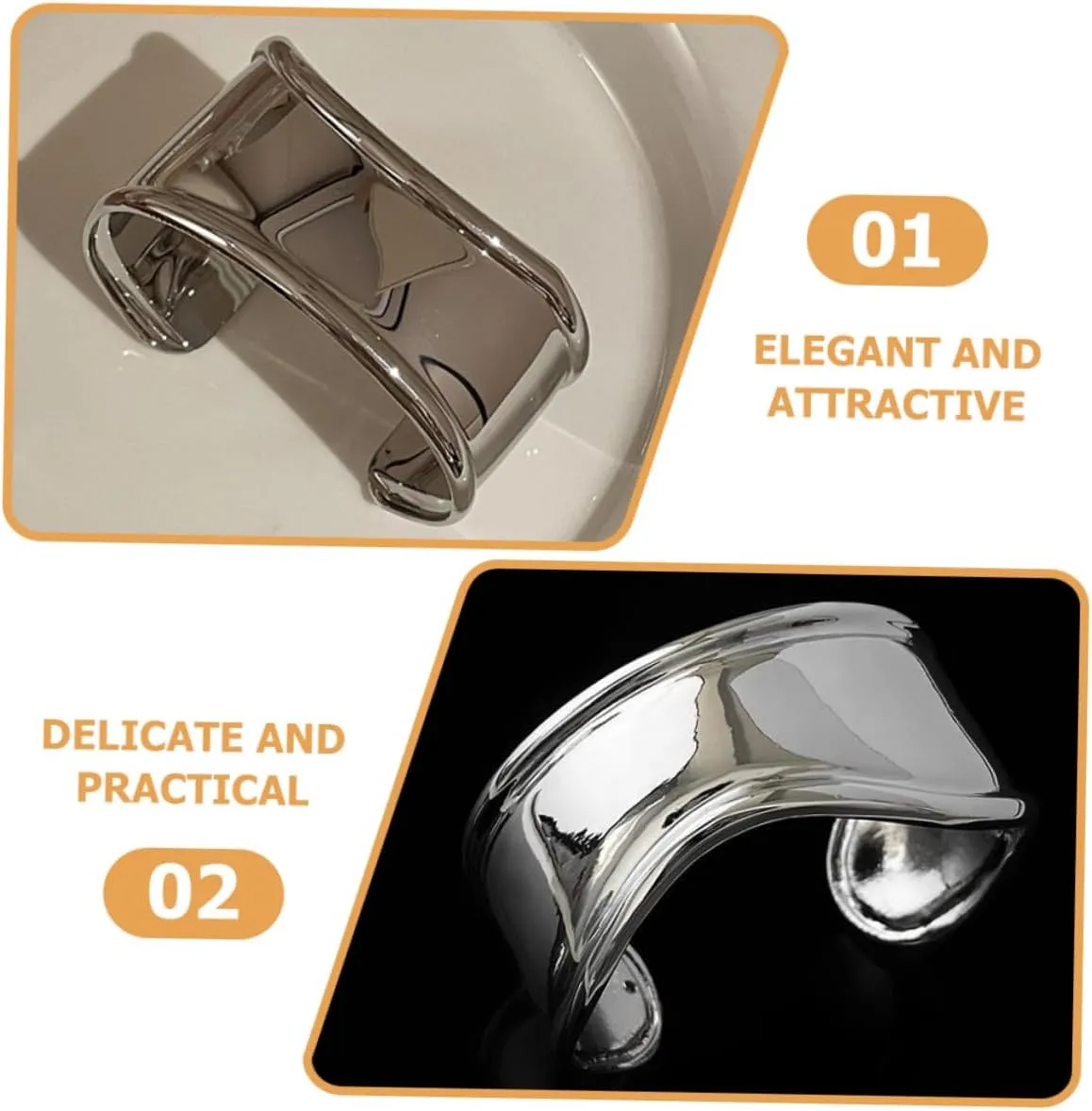 Women' Opening Irregular Bracelet Open Bracelet Metal Bracelets Women Jewelry Bracelets for Women Bangle