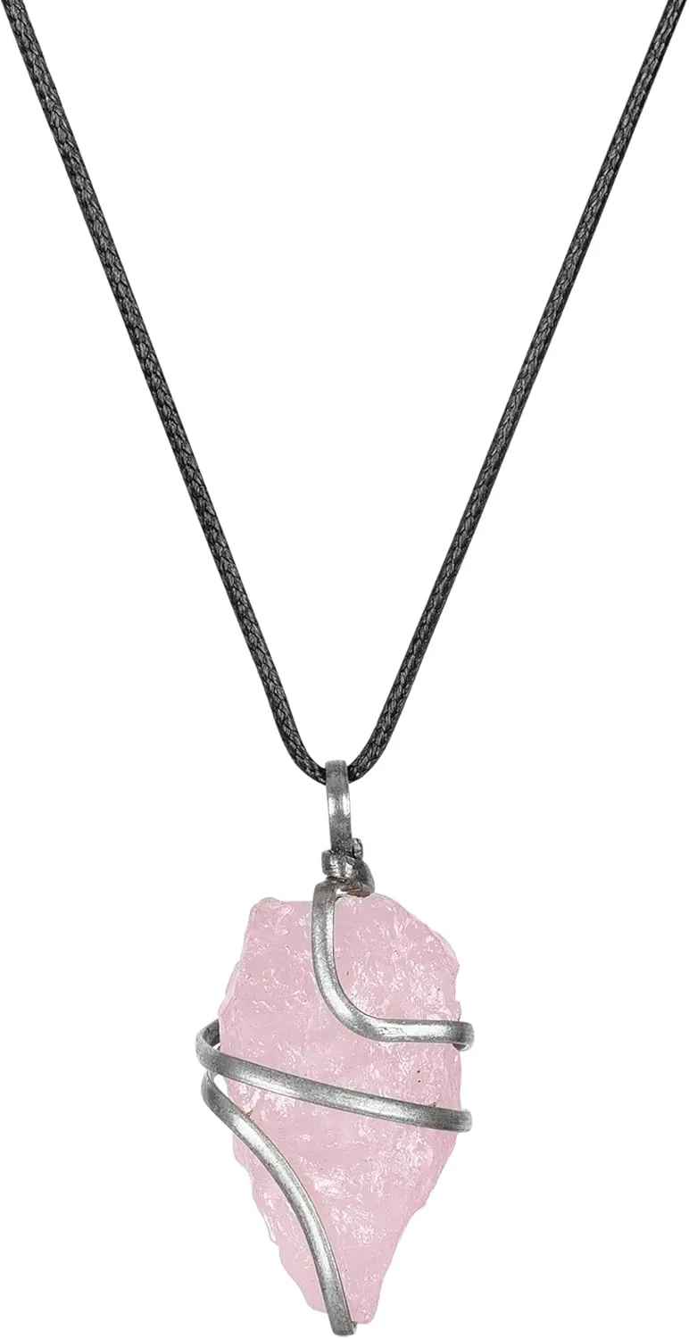 YATSKIA Black Tourmaline Necklace - Tourmaline Necklace - Healing Spiritual Crystal Necklaces - Black Tourmaline Jewelry - Raw Crystal Necklace Pendant