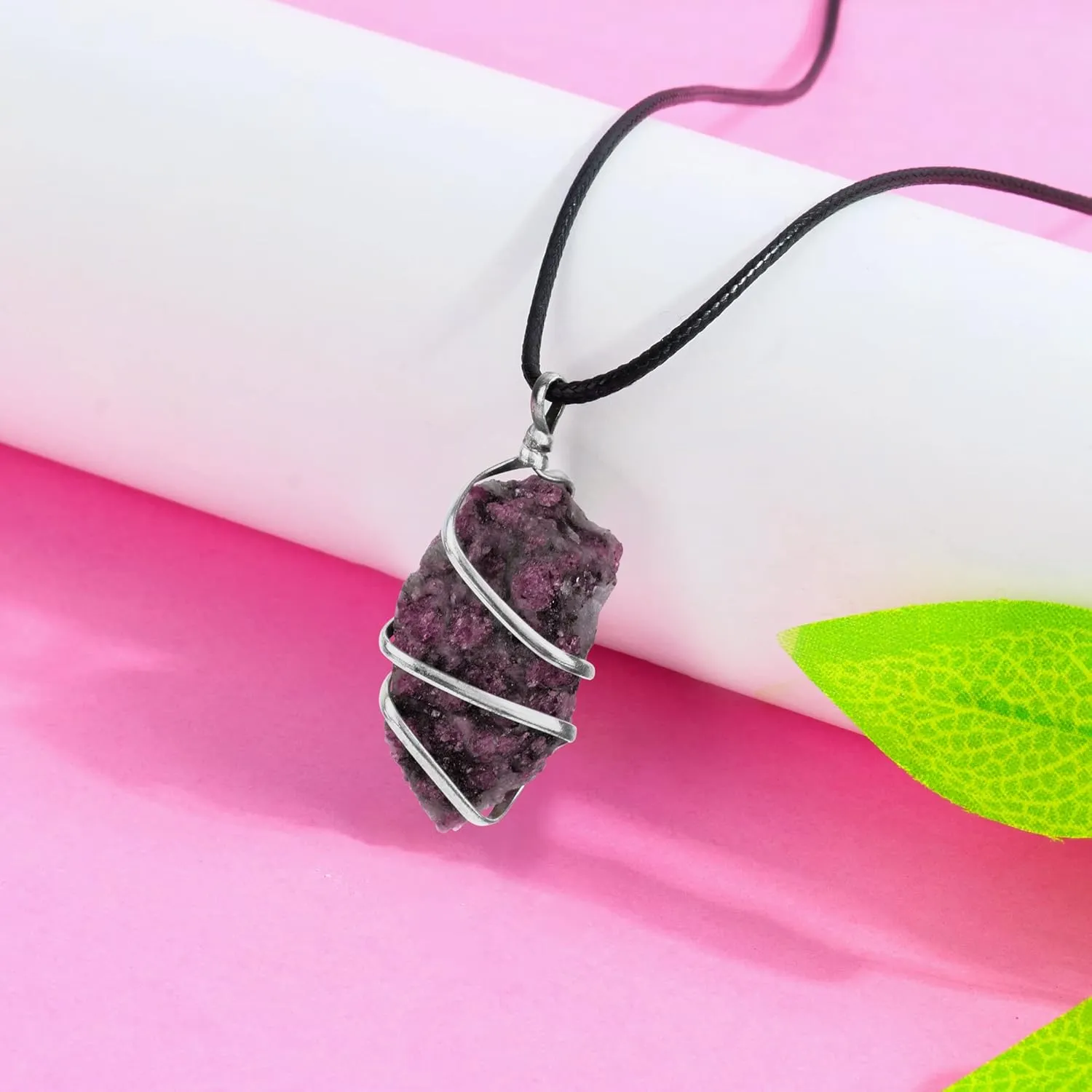 YATSKIA Black Tourmaline Necklace - Tourmaline Necklace - Healing Spiritual Crystal Necklaces - Black Tourmaline Jewelry - Raw Crystal Necklace Pendant
