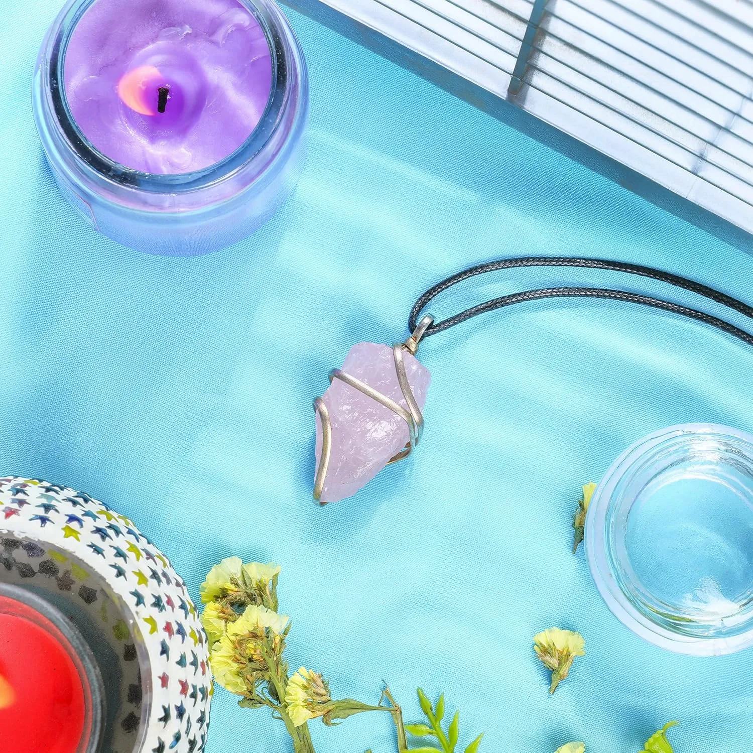 YATSKIA Black Tourmaline Necklace - Tourmaline Necklace - Healing Spiritual Crystal Necklaces - Black Tourmaline Jewelry - Raw Crystal Necklace Pendant