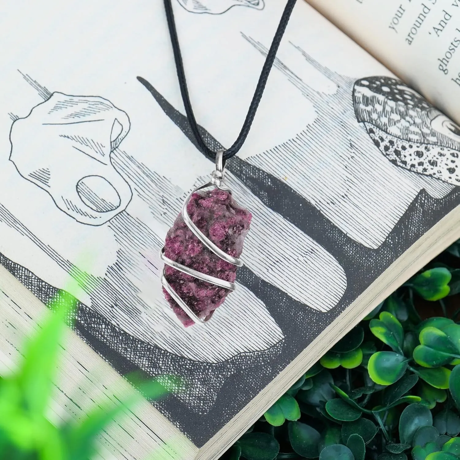 YATSKIA Black Tourmaline Necklace - Tourmaline Necklace - Healing Spiritual Crystal Necklaces - Black Tourmaline Jewelry - Raw Crystal Necklace Pendant