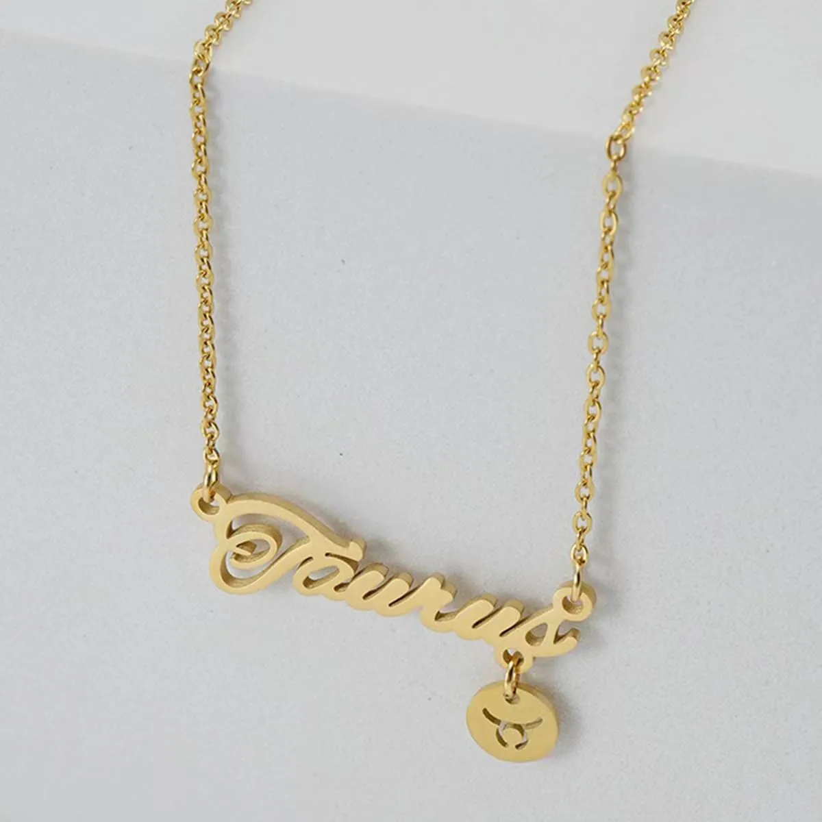Zodiac Constellation Horoscope Pendant Necklaces Gold Plated Astrology Necklaces for Women Best Gift for birthday Jewelry New Year Mothers day Christmas wedding