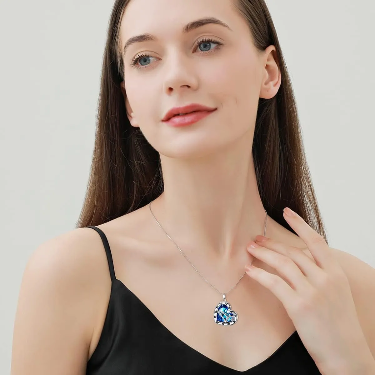 Zodiac Constellation Necklaces 925 Sterling Silver Zodiac Pendant Necklace with Crystal Astrology Horoscope Jewelry Constellation Birthday Gifts for Women
