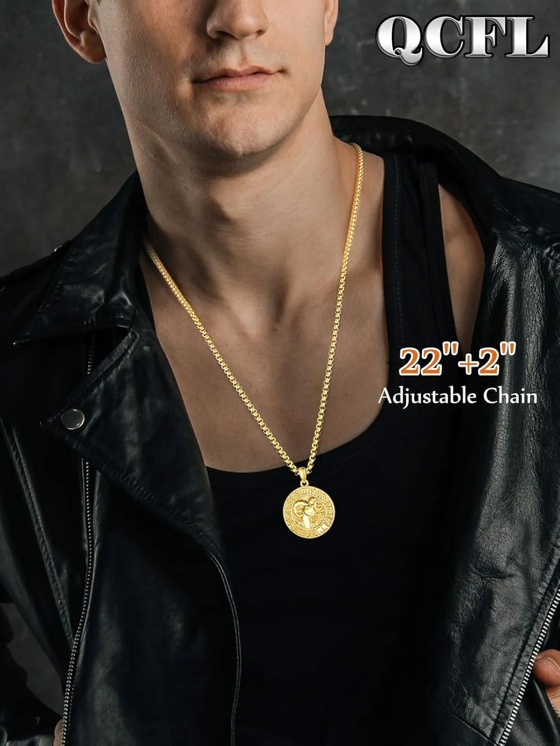 Zodiac Necklaces for Men, 925 Sterling Silver 12 Constellation Horoscope Sign Pendant Necklace, Birthday Father's Day Jewelry Gifts for Husband Boyfriend Father Grandpa Son